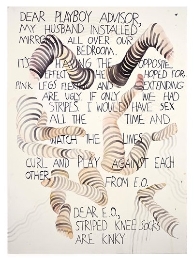 
                            <h4><em>I Wish I Had Stripes</em></h4>
                            2009
                            <br /><br />
                            Watercolor and ink on paper
                            </br>
                            40 x 26 inches 
                            <br /><br />