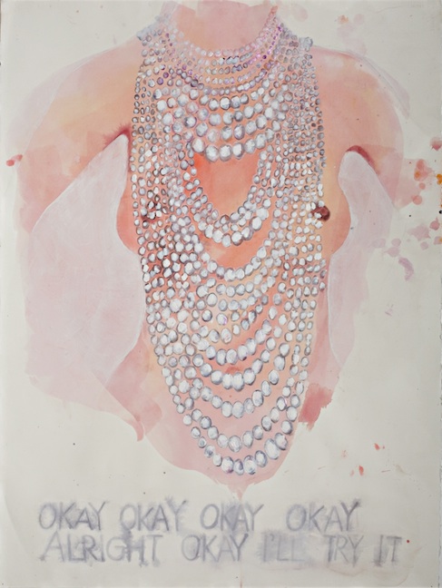 <h3>JUDITH HUDSON</h3>
						<h4><em>Bribe</em></h4>
						2009</br>
						Watercolor and acrylic on paper</br>
						32 x 24.5 inches